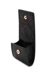 Чорний шкіряний брелок у формі сумочки BRELOK-0221-99(Z25)