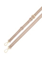 Бежева жіноча сумка з прострочкою TOREC-1151-1D(W26), вигляд виробу з ремінцем на білому фоні.