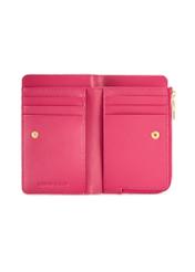 Жіночий гаманець кремового кольору зі шкіри PORES-0983-0P(W26), вигляд виробу всередині на білому тлі.