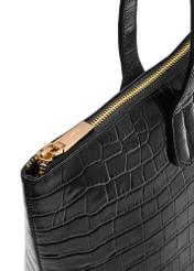 Жіноча шкіряна сумка-шопер TORES-0939F-9G(W26), крупний план деталі виробу на білому фоні.