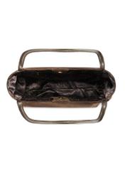 Brązowa zamszowa duża torebka damska TORES-1250-1I(W26)