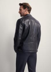 Чоловіча шкіряна куртка KURMS-0179-5427(KS)