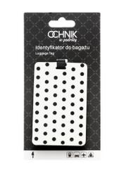 Багажна бирка AW-012-0016-0P(W26), вигляд продукту з упаковкою на білому тлі.