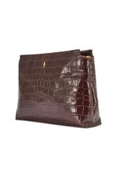 Bordowa torebka damska croco TORES-1159-4D(Z26)