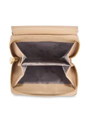 Жіночий шкіряний бежевий гаманець PORES-0802R-1B(W26)