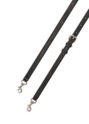 Маленька чорна жіноча сумочка TOREC-1134-99(W26), вигляд виробу з ремінцем на білому фоні.