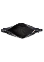 Чорна напівкругла жіноча сумка TOREC-1146-99(W26), вигляд товару всередині на білому тлі.