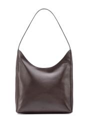 Коричнева шкіряна жіноча сумка TORES-1026A-89(Z25), вигляд виробу спереду на білому тлі.