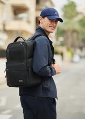 Чорний чоловічий рюкзак TORMN-0406-99(W26)