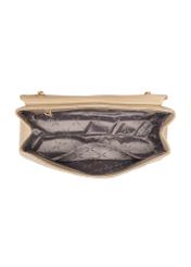 Бежева жіноча шкіряна сумка з ланцюжком TORES-1110-1B(W26)