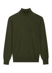 Sweter męski z golfem w kolorze zielonym SWEMT-0095B-8B(Z26)