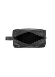 Велика чорна чоловіча косметичка TORMS-0475-99(Z25), вигляд товару всередині на білому тлі.