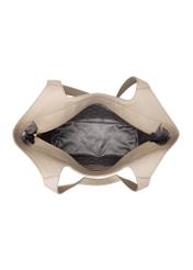 Велика жіноча шкіряна сумка TORES-1205-1B(W26), вигляд виробу всередині на білому тлі.