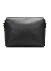 Маленька жіноча шкіряна сумочка TORES-1278-9I(W26), вигляд виробу зі зворотного боку на білому фоні.