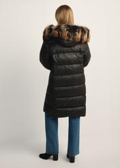 Czarna kurtka damska z naturalnym ociepleniem KURDT-0623-99(Z25)