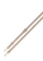 Бежева жіноча сумочка з тасьмою TOREC-1169-1A(W26), вигляд виробу з ремінцем на білому фоні.