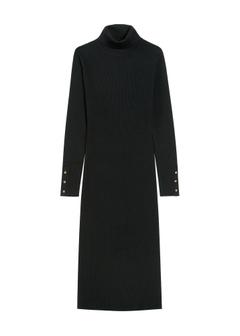 Чорна сукня міді SUKDT-0205-99(Z25)