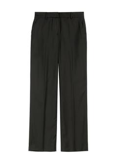 Чорні жіночі штани зі складкою та вовною SPODT-0114-99(Z25)