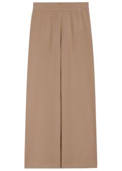 Жіночі штани кольору кемел із віскозою SPODT-0116-24(Z25)