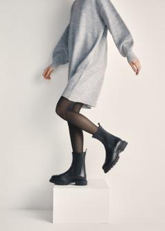 Жіночі чорні шкіряні челсі BUTYD-1092-99(Z25)