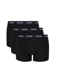 Trójpak czarnych bokserek męskich ZESMB-0001A-99(KS)
