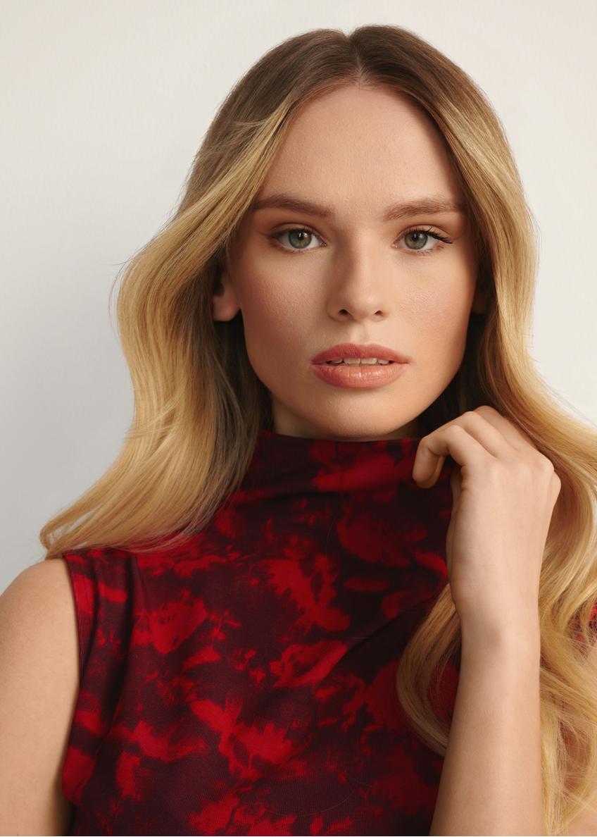 Бордовa жіночa блузка BLUDT-0193-49(Z25)