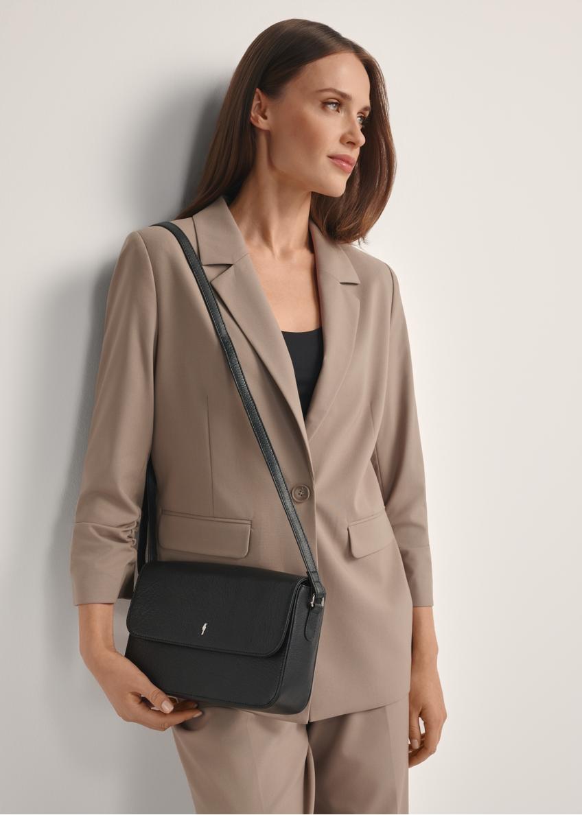 Чорна жіноча шкіряна сумка-листоношка TORES-1245-99(W26)