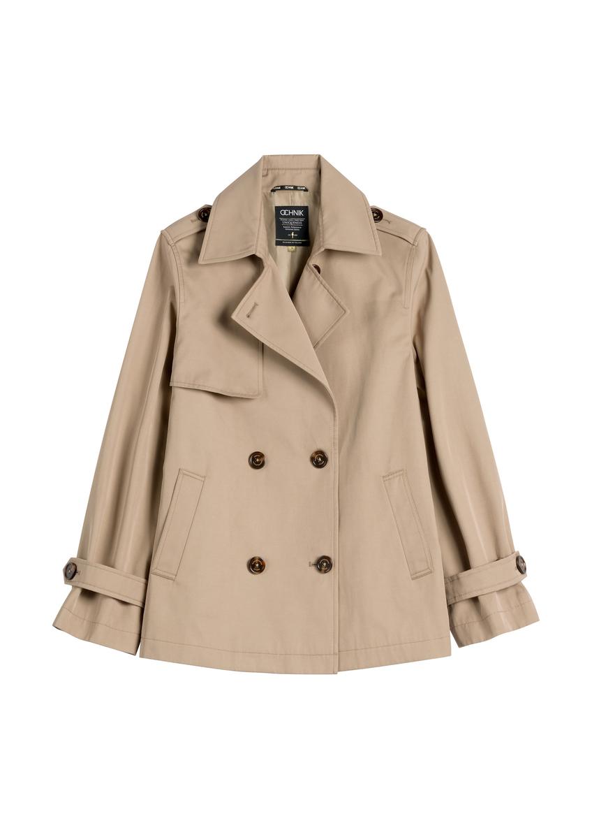 Бежева коротка жіноча куртка KURDT-0556-1C(W26)