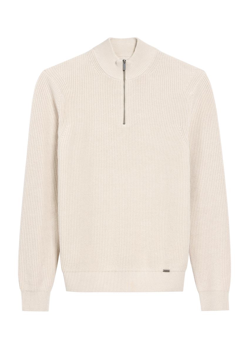 Бежевий чоловічий светр SWEMT-0175-80(Z25)