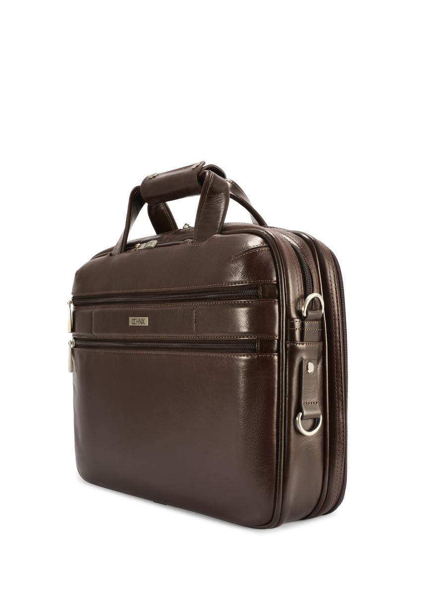 Коричнева шкіряна чоловіча сумка TORMS-0483-89(Z25)