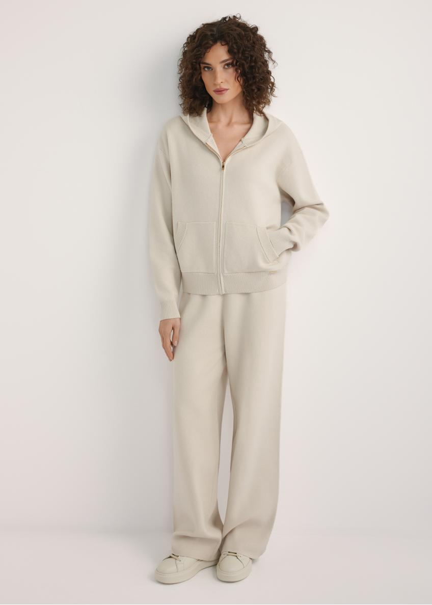 Бежева жіноча толстовка з капюшоном BLZDT-0120-1A(W26)