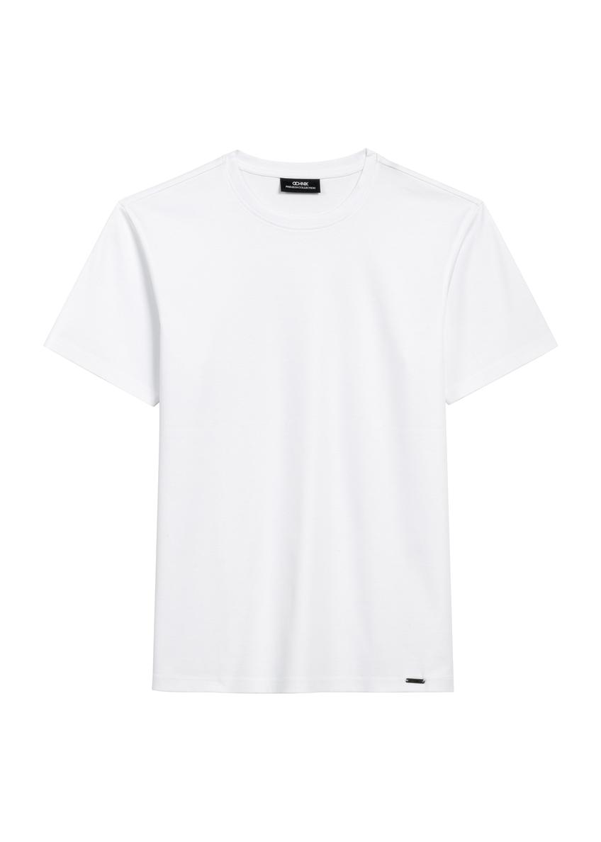 Біла чоловіча футболка з мерсеризованої бавовни TSHMT-0135-11(Z25)
