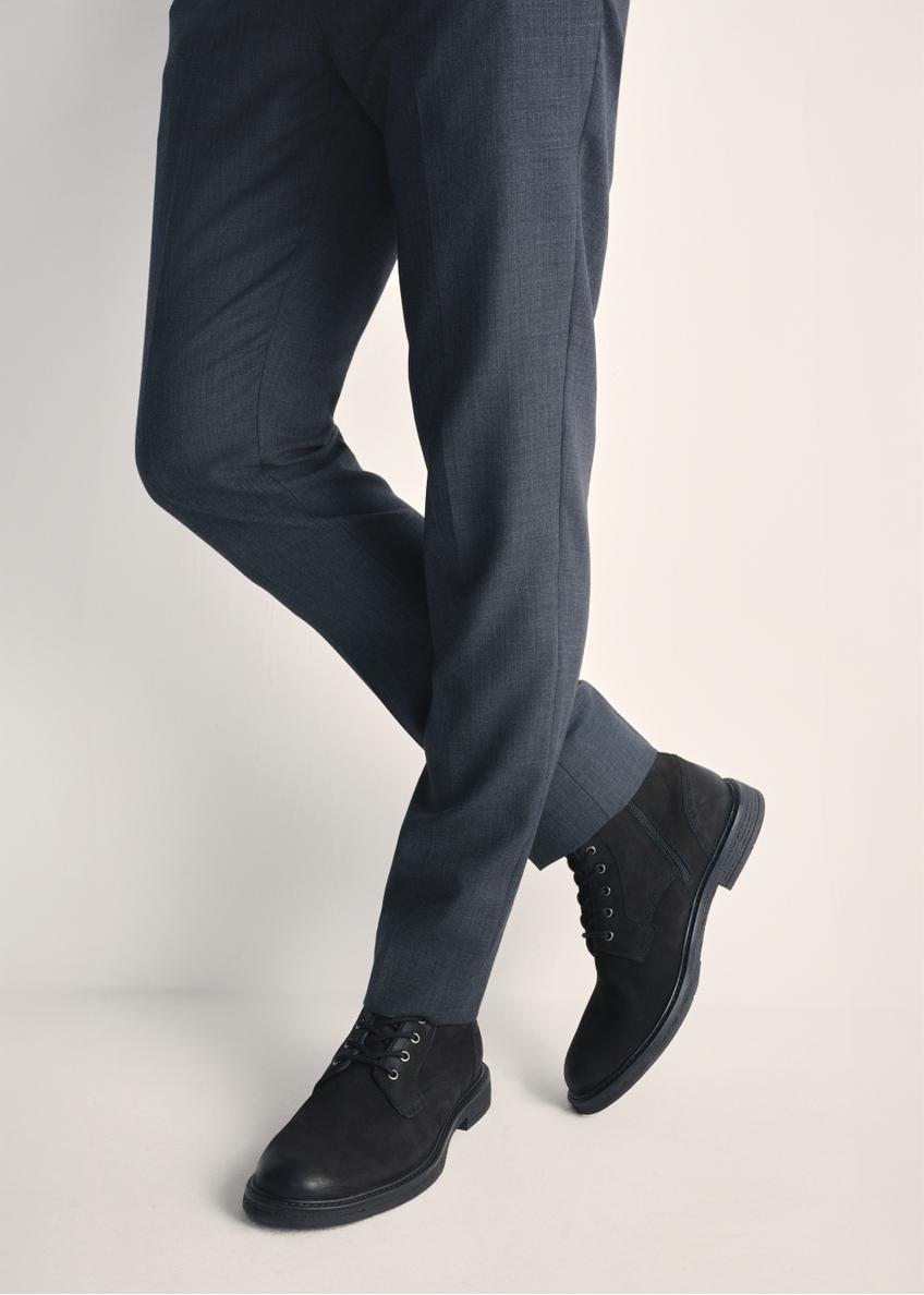 Чоловічі чорні шкіряні черевики BUTYM-0516-99(Z25)