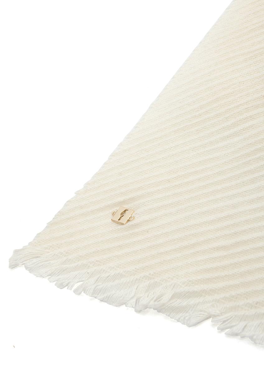 Легкий кремовий жіночий шарф SZADT-0179A-12(Z25)