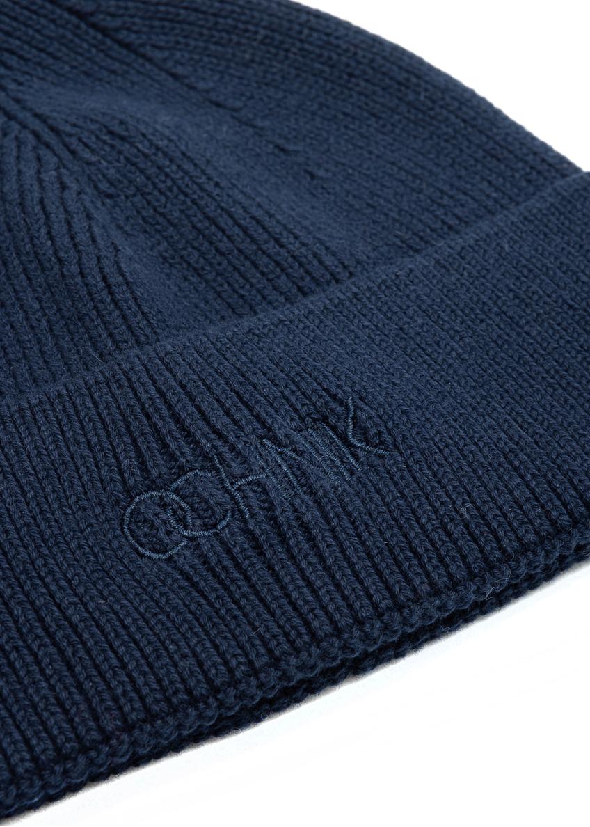 Granatowa klasyczna czapka męska CZAMT-0060A-68(Z25)