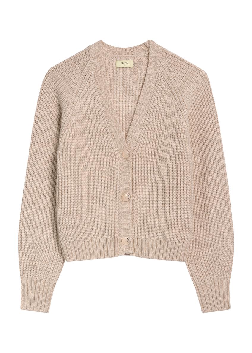Бежевий жіночий кардиган KARDT-0036-81(Z25)