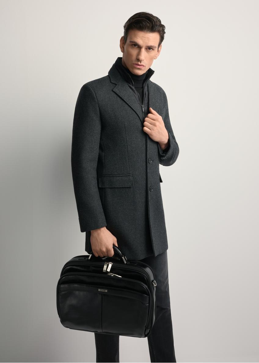 Чорна шкіряна чоловіча сумка для ноутбука TORMS-0482-99(Z25)