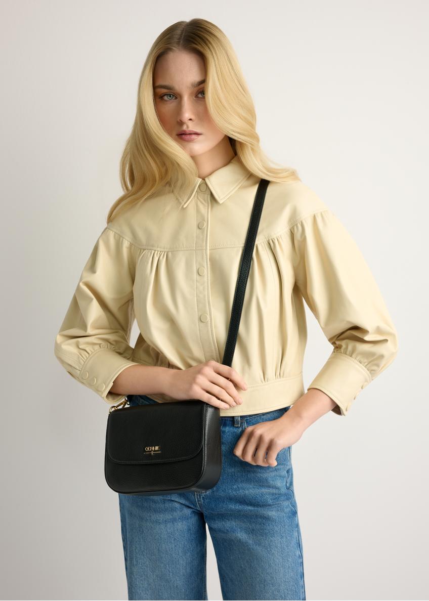 Жіноча чорна сумка через плече TORES-1282-9I(W26)