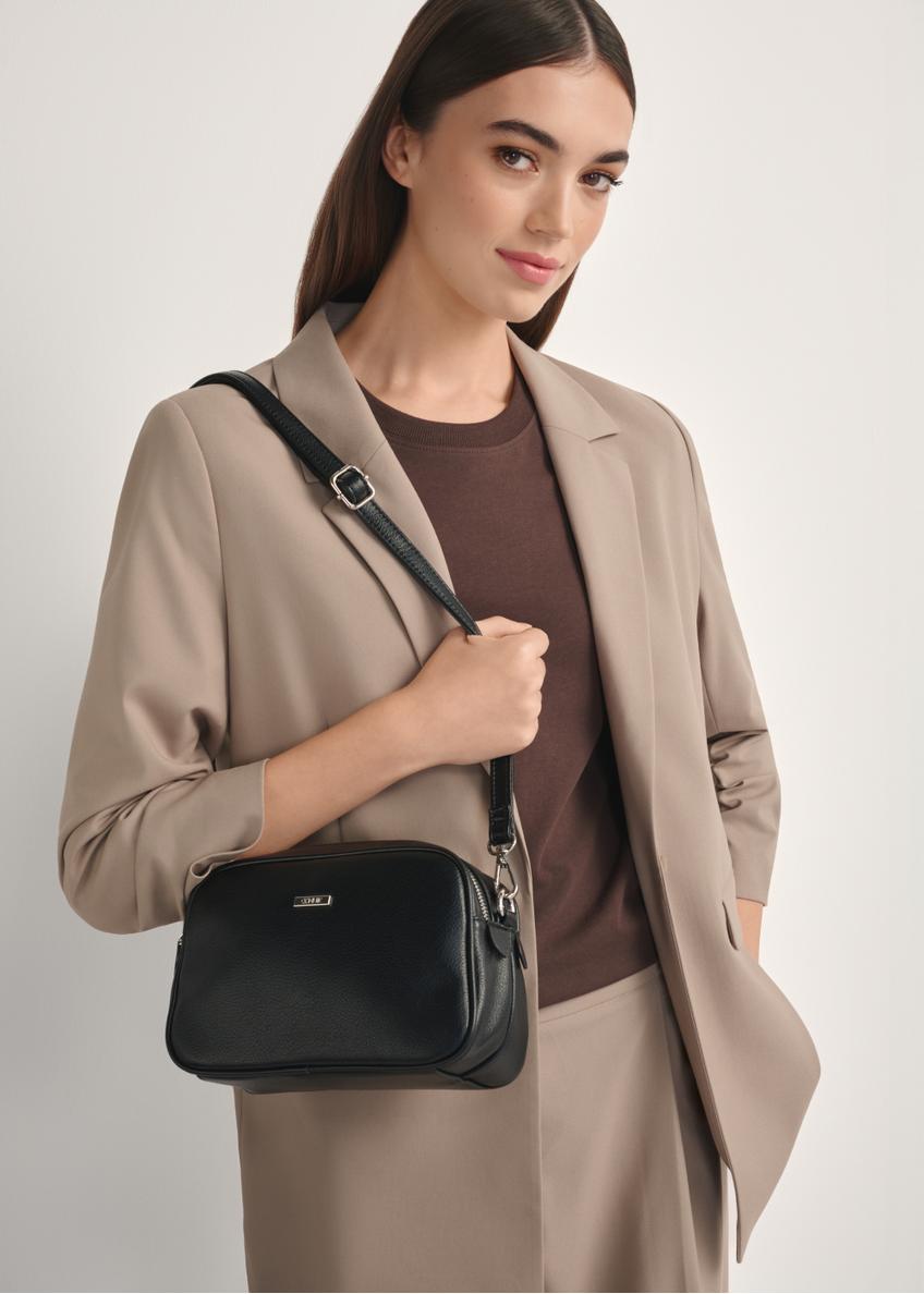 Czarna średnia torebka damska TOREC-1121-9I(W26)