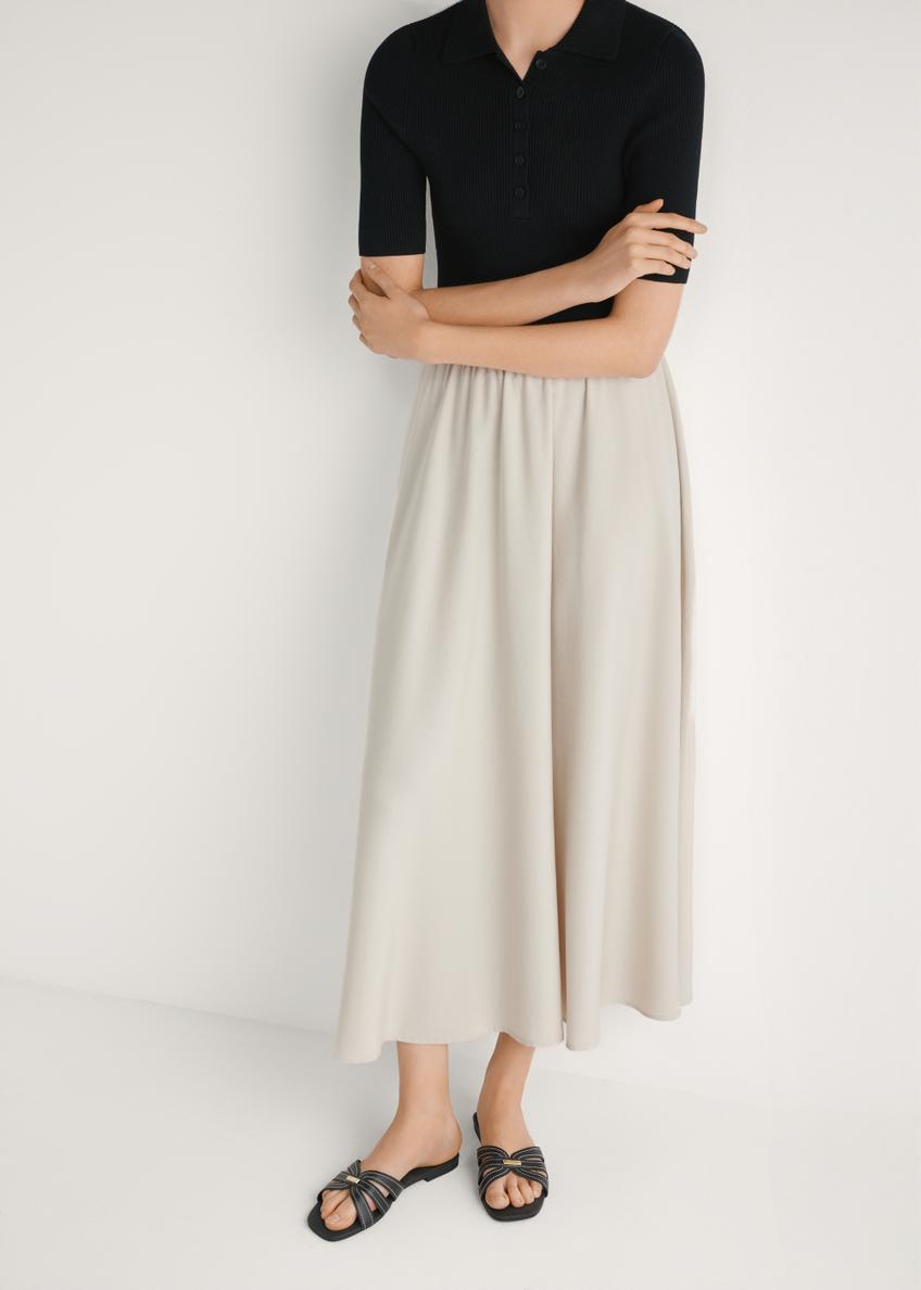 Жіночі чорні шльопанці з прострочуванням BUTYD-1223-99(W26)