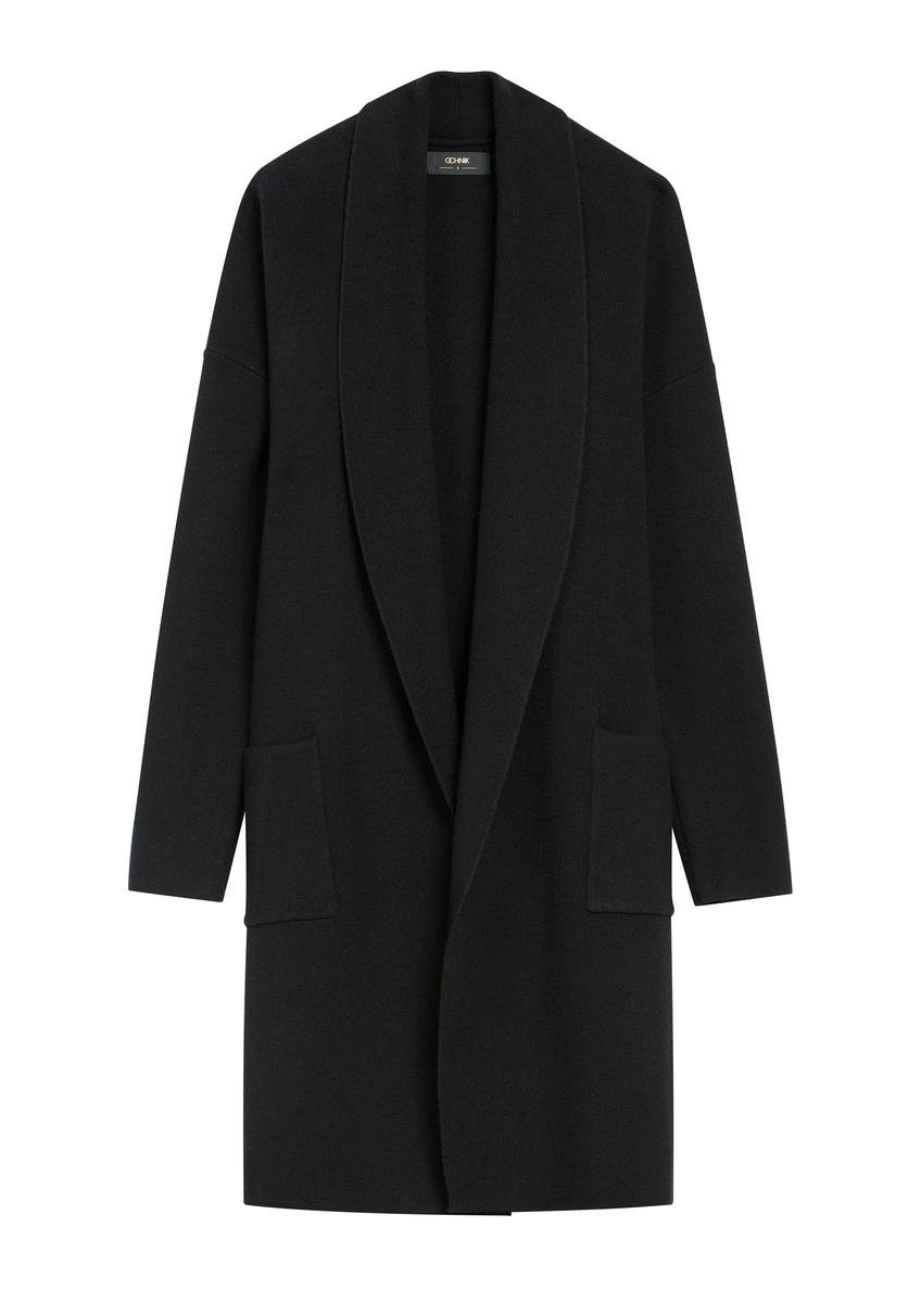 Жіночий чорний базовий кардиган KARDT-0041-99(W26)