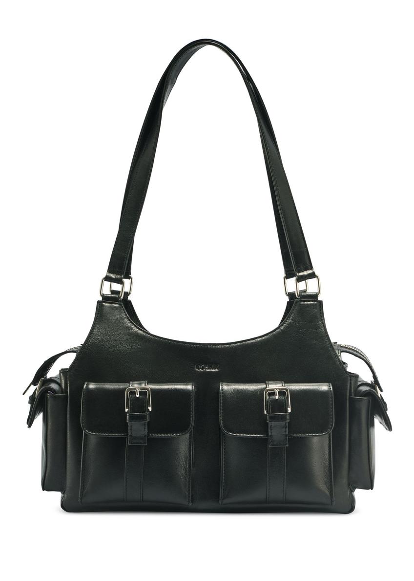 Чорна жіноча шкіряна сумка TORES-1136A-99(Z25)