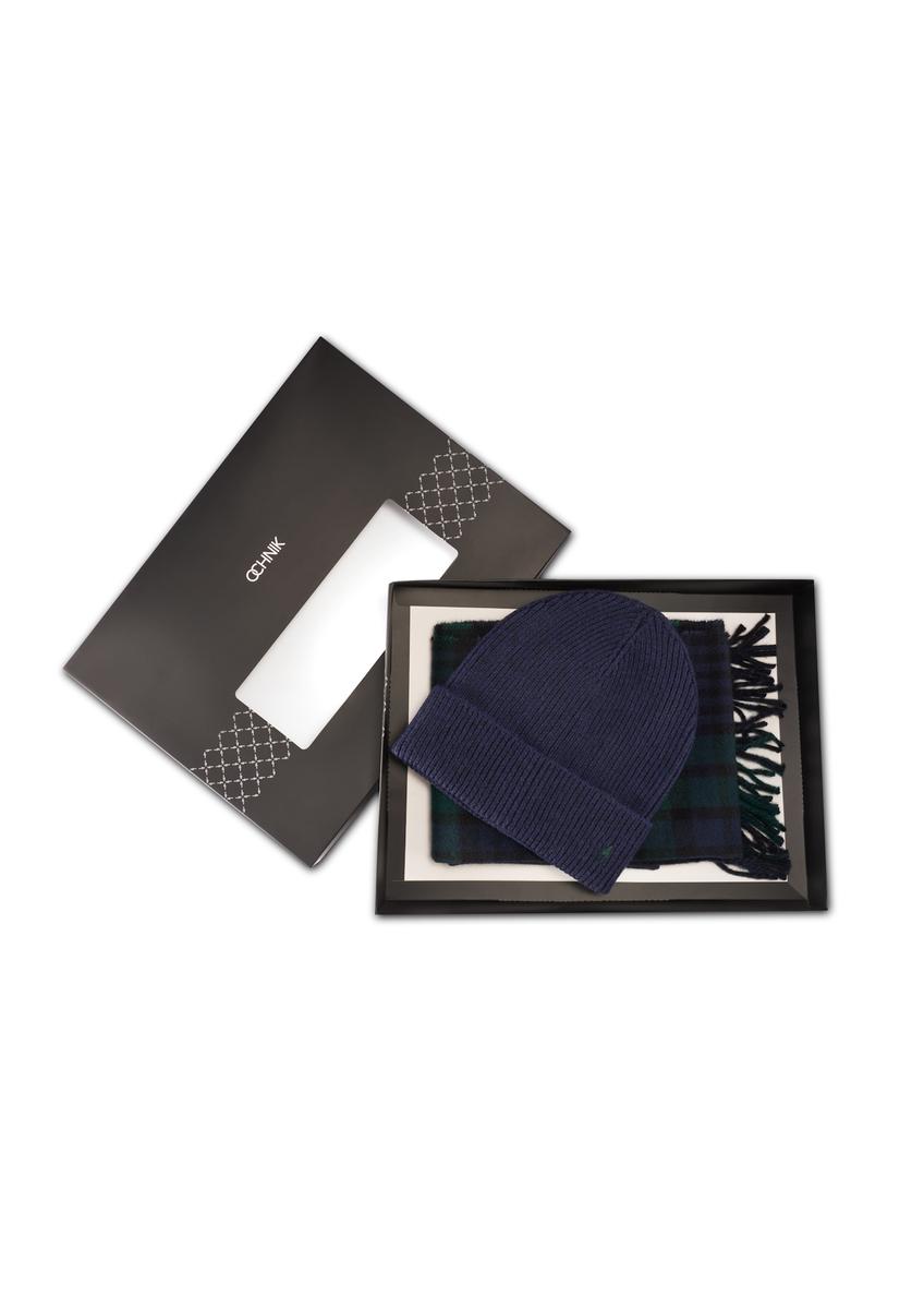 Zestaw męski czapka i szalik ZESTM-0007-69(Z25)