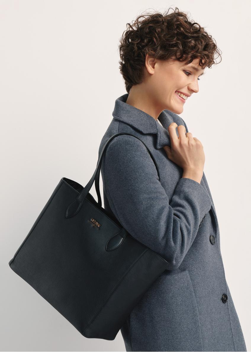 Чорна жіноча шкіряна сумка-шопер TORES-0971F-99(W26)