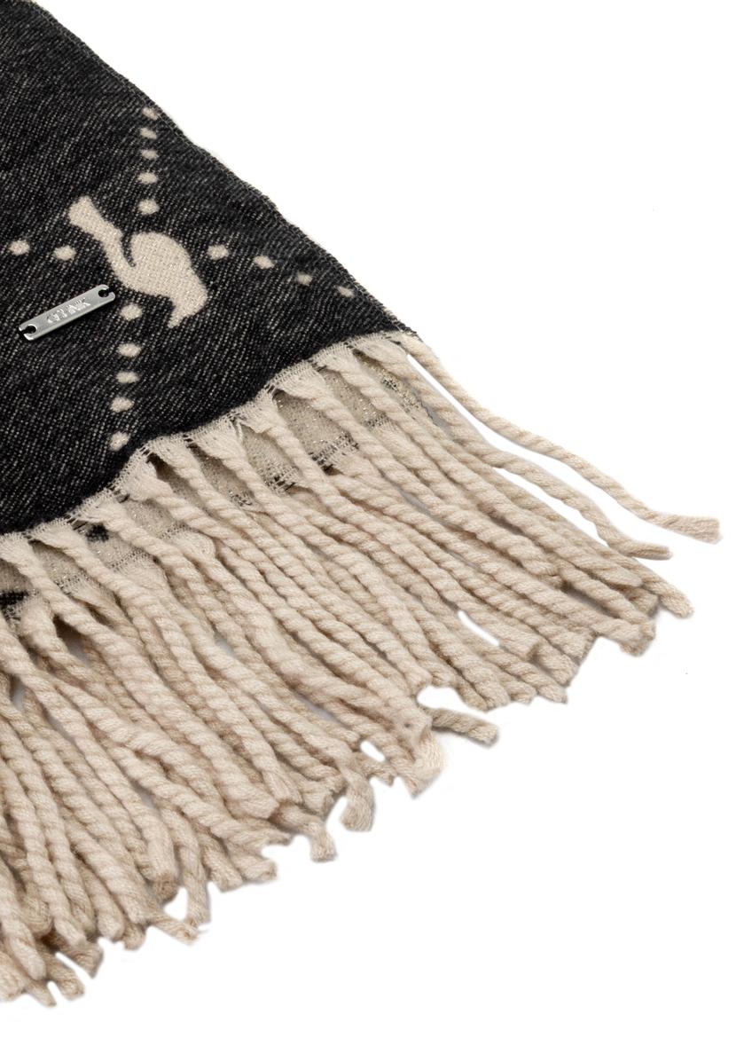 Duży szal damski dwustronny SZADT-0160A-91(Z25)