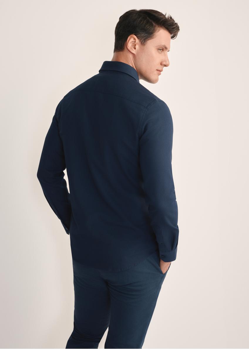 Чоловіча сорочка темно-синього кольору KOSMT-0334-68(Z25)