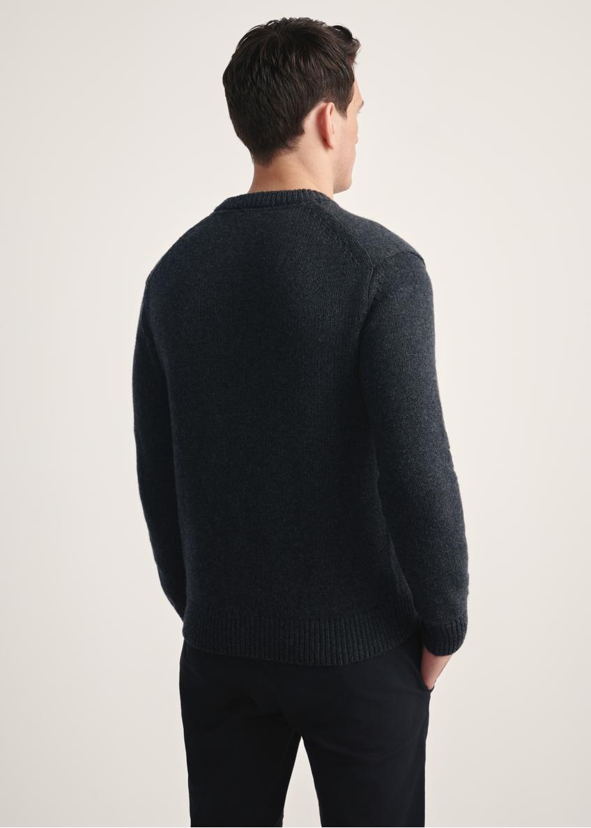 Grafitowy sweter męski SWEMT-0172-99(Z25)