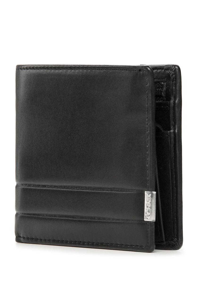 Skórzany czarny portfel męski PORMS-0142B-99(Z25)