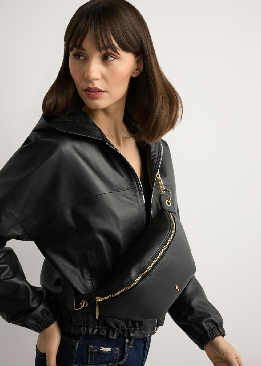 Чорна жіноча поясна сумка TOREC-0788C-99(Z25)