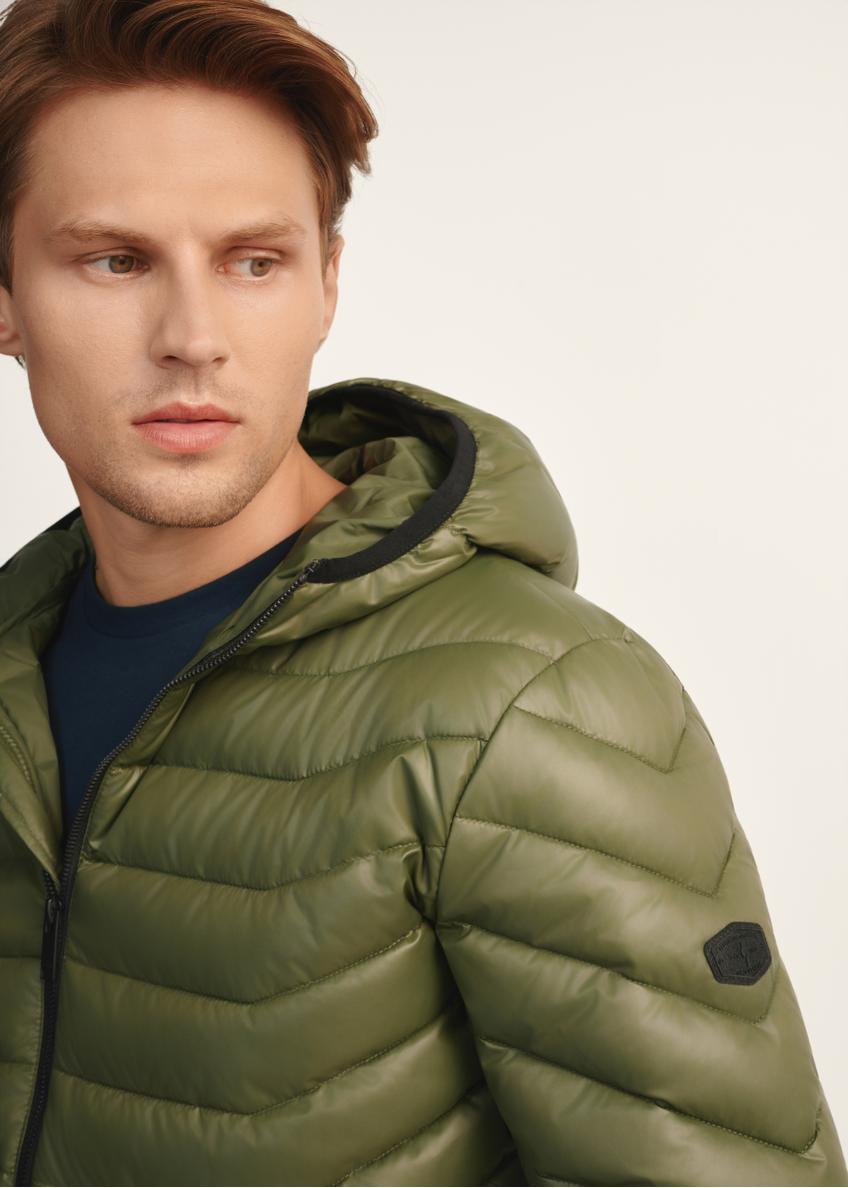 Чоловіча куртка кольору хакі KURMT-0380-57(Z25)